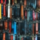 shallow focus photography of assorted color leather belts
